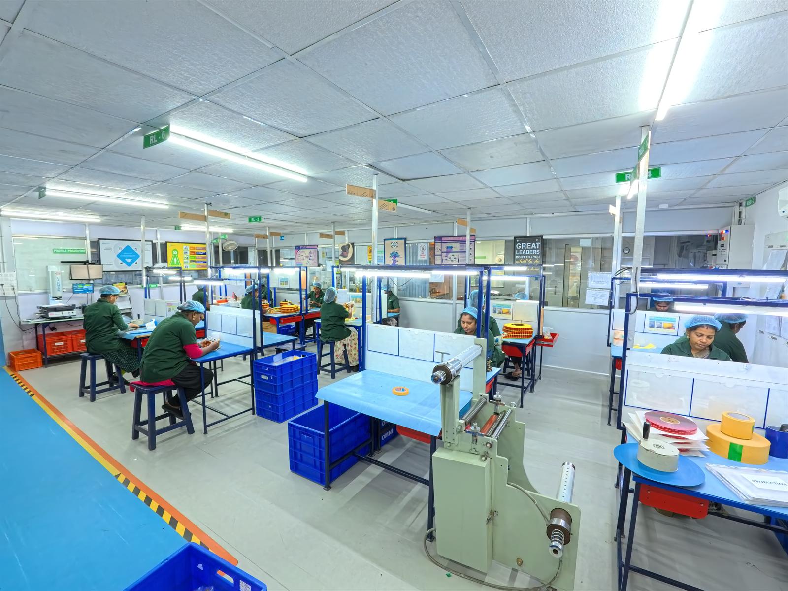 Active electronic assembly line